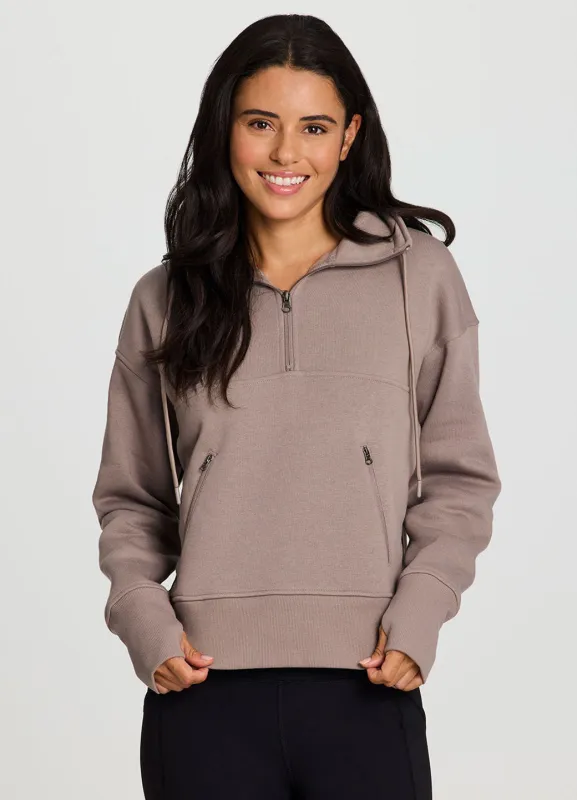 Downtown Fleece 1/4 Zip Pullover sold by RBX