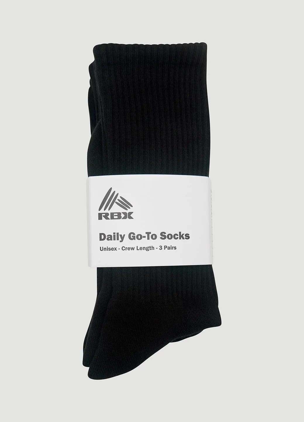 Daily Go-To Crew Socks 3 Pack sold by RBX product image thumbnail 5