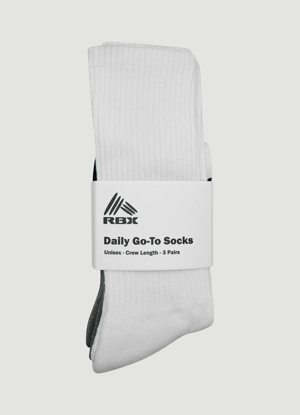 Daily Go-To Crew Socks 3 Pack sold by RBX product image thumbnail 5