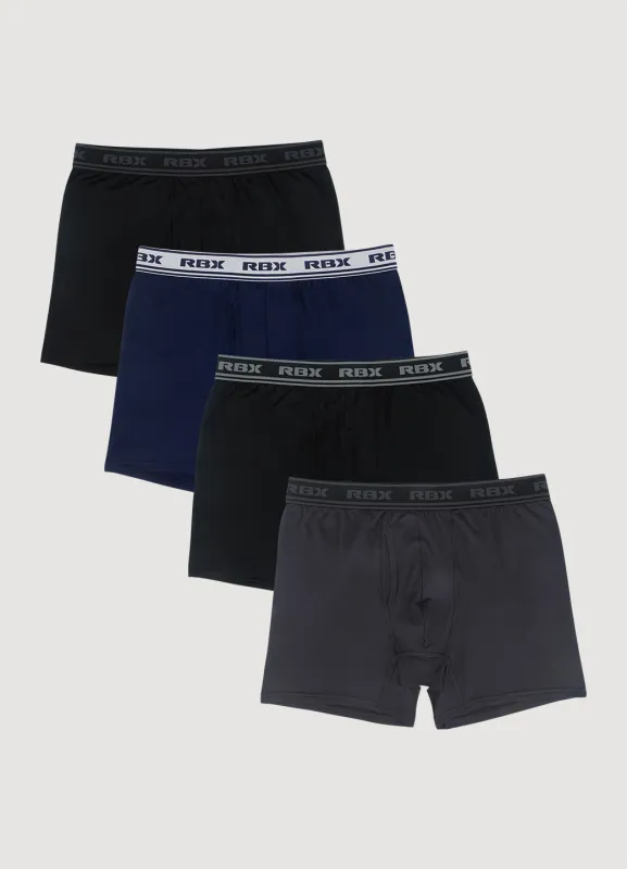 Quick Dry Boxer Briefs with Fly 4-Pack sold by RBX