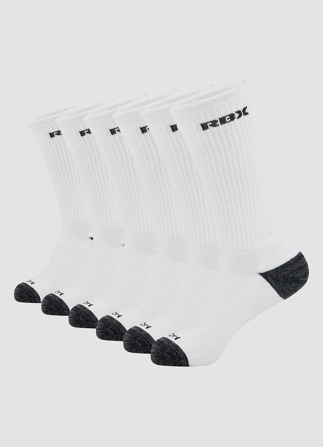 Men's Basic Crew Socks 6 Pack sold by RBX