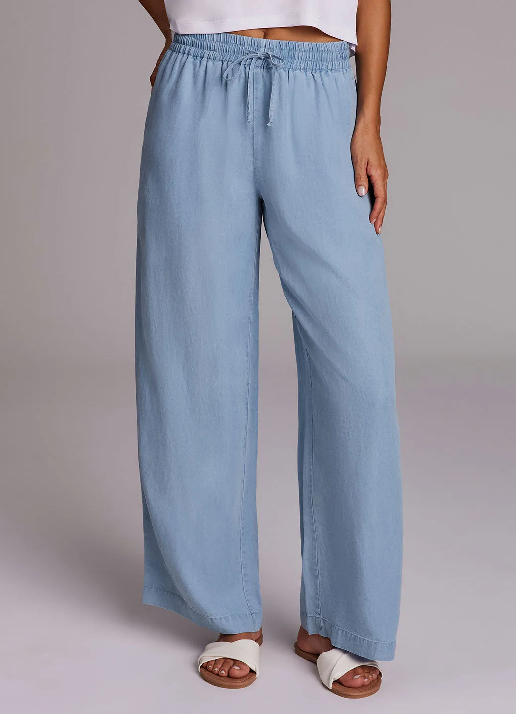 Everyday Chambray Drawstring Pant sold by RBX