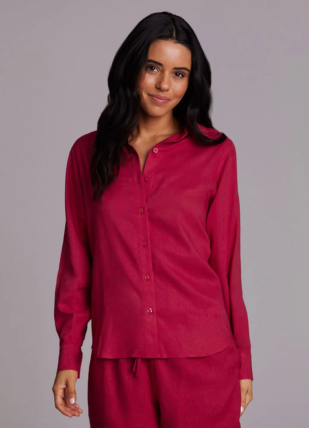 Laidback Linen Button Down Shirt sold by RBX