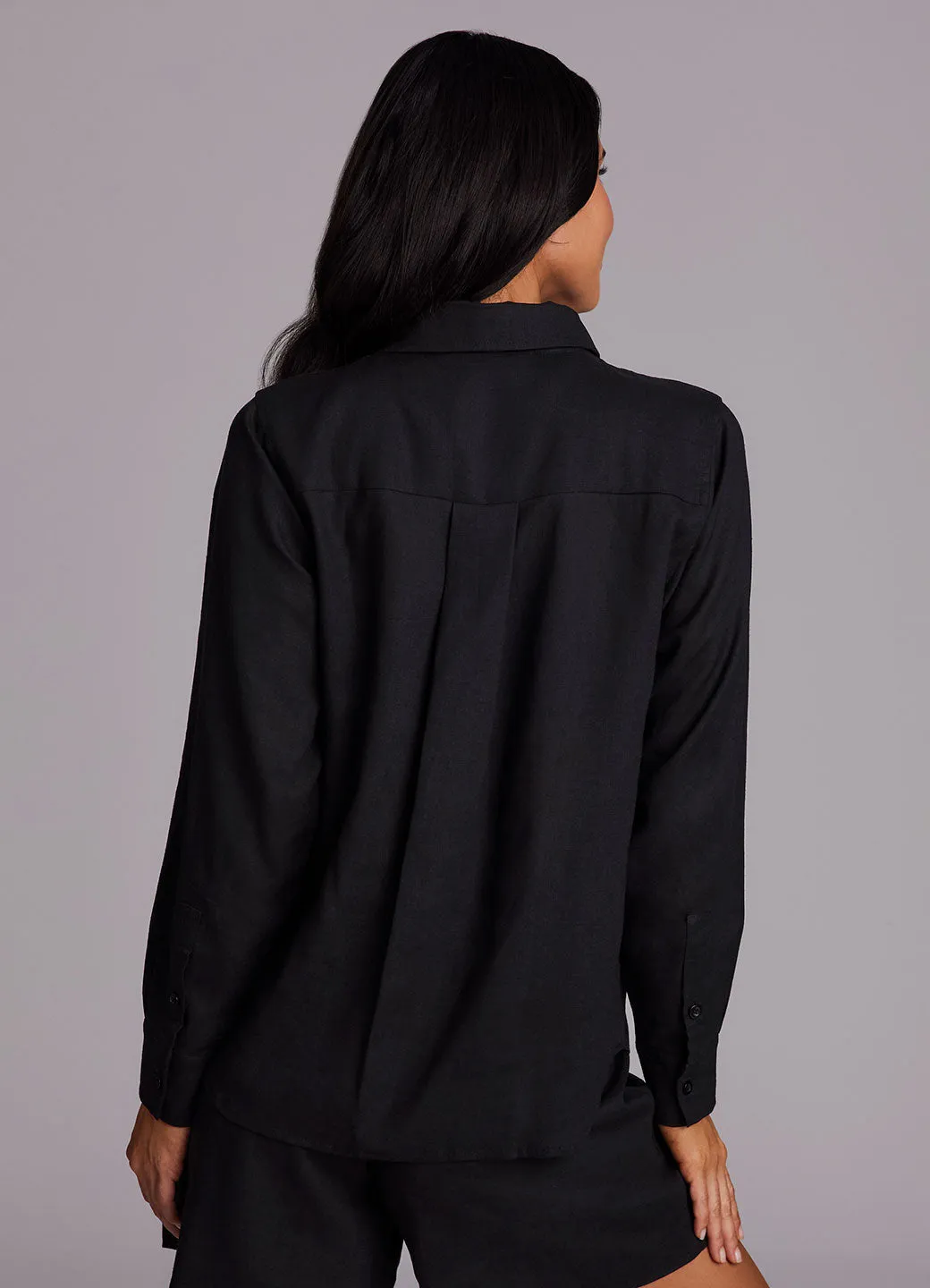 Laidback Linen Button Down Shirt sold by RBX product image thumbnail 4