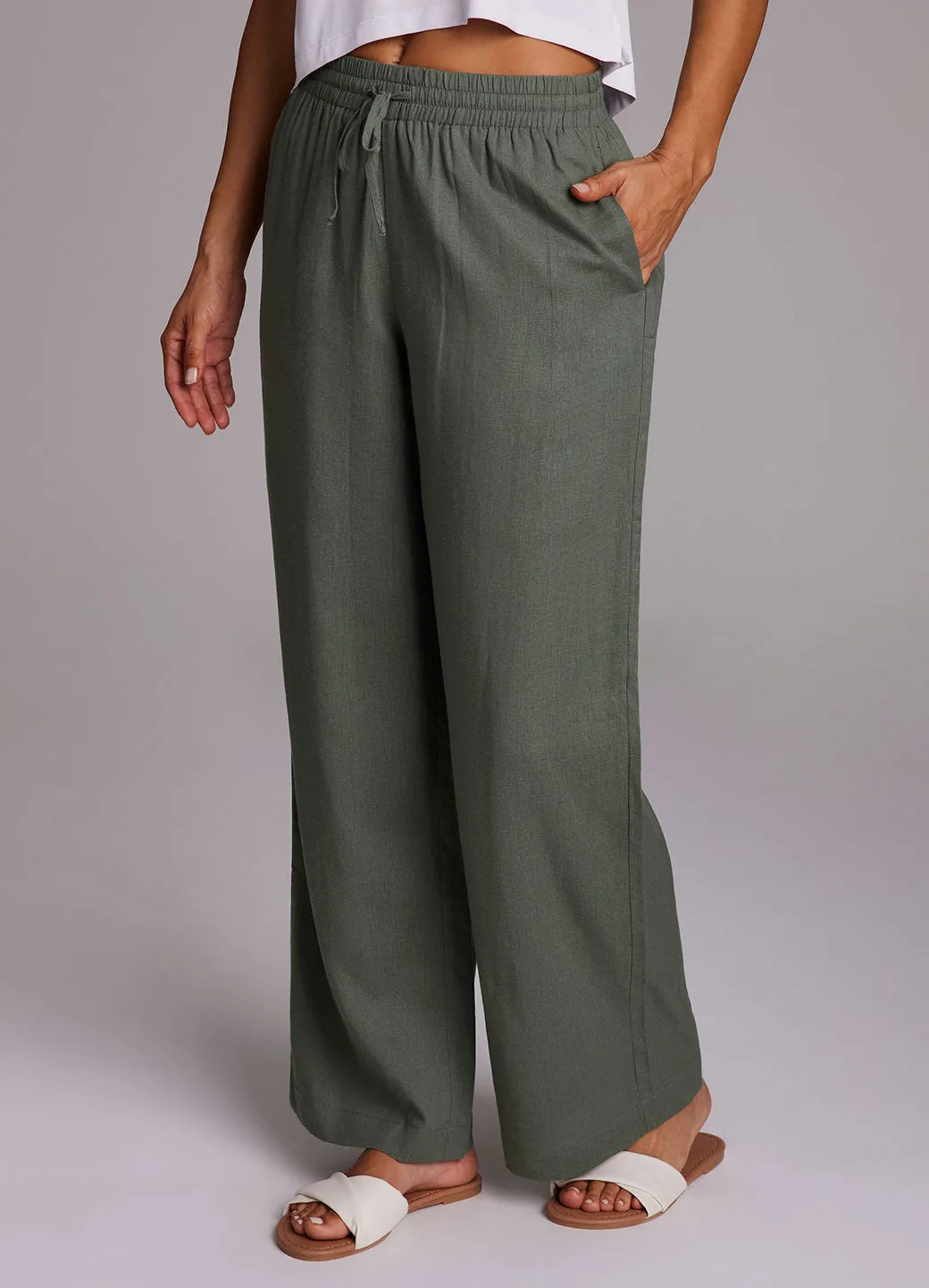 Laidback Linen Drawstring Trouser sold by RBX product image thumbnail 4