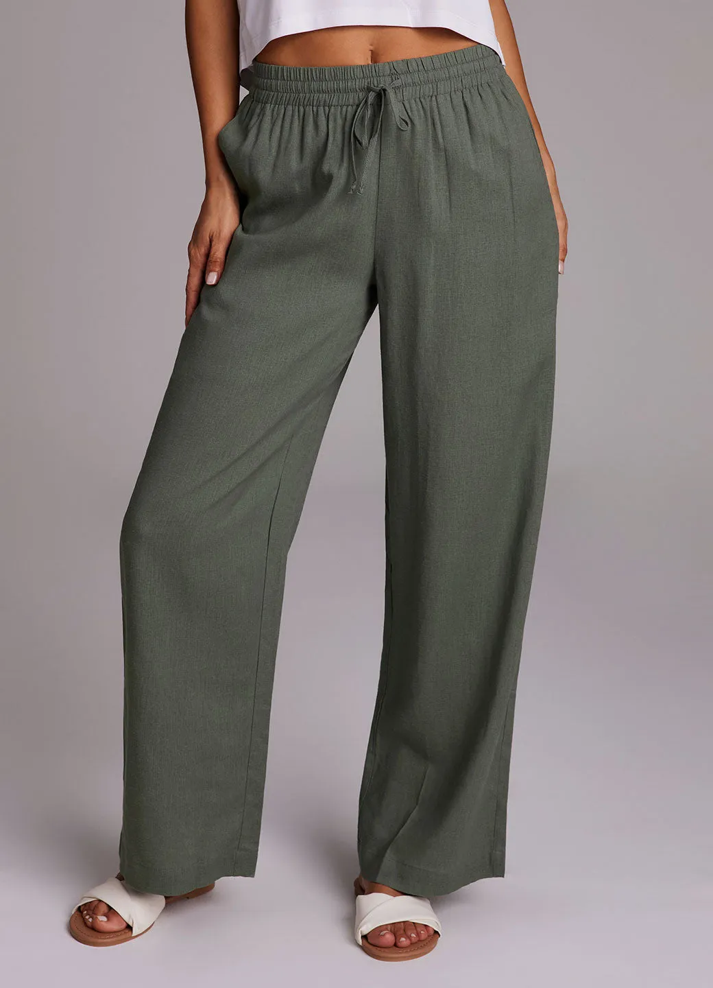 Laidback Linen Drawstring Trouser sold by RBX product image thumbnail 3