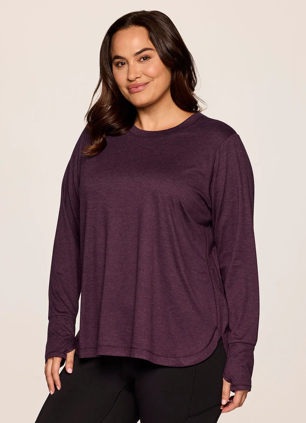 Plus Studio Practice Long Sleeve Tunic Tee sold by RBX product image thumbnail 3