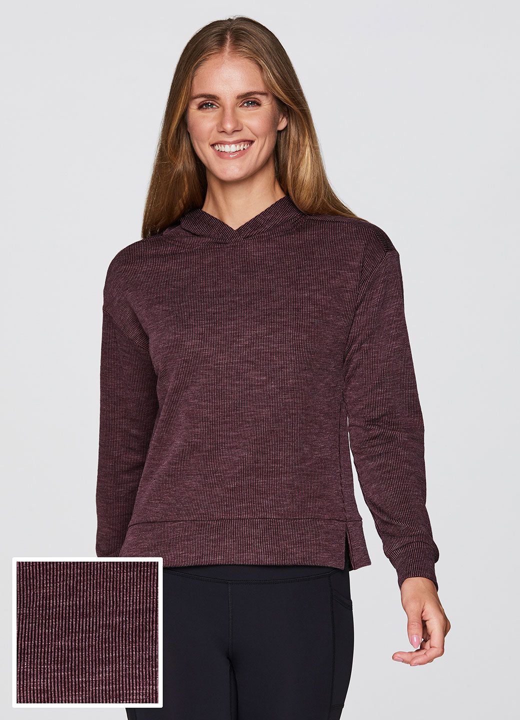 Zen Ribbed Lounge Hoodie sold by RBX