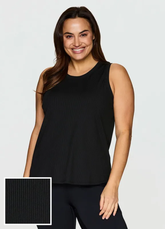 Plus Everyday Ribbed Tank sold by RBX