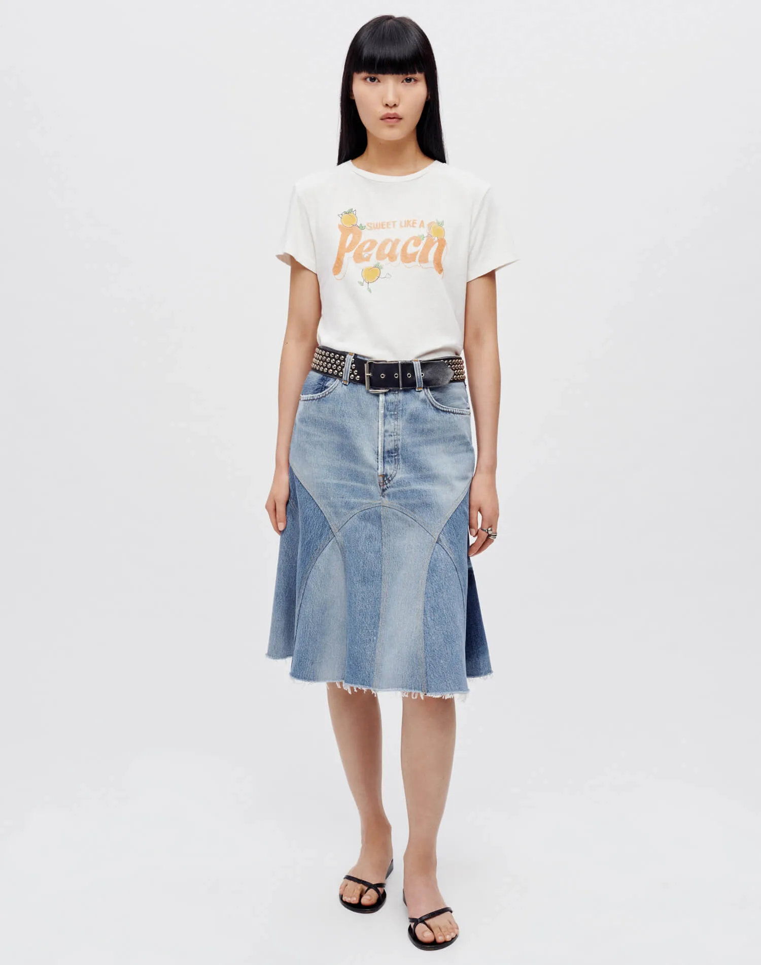 Classic "Peach" Tee - Vintage White sold by Re/Done product image thumbnail 2