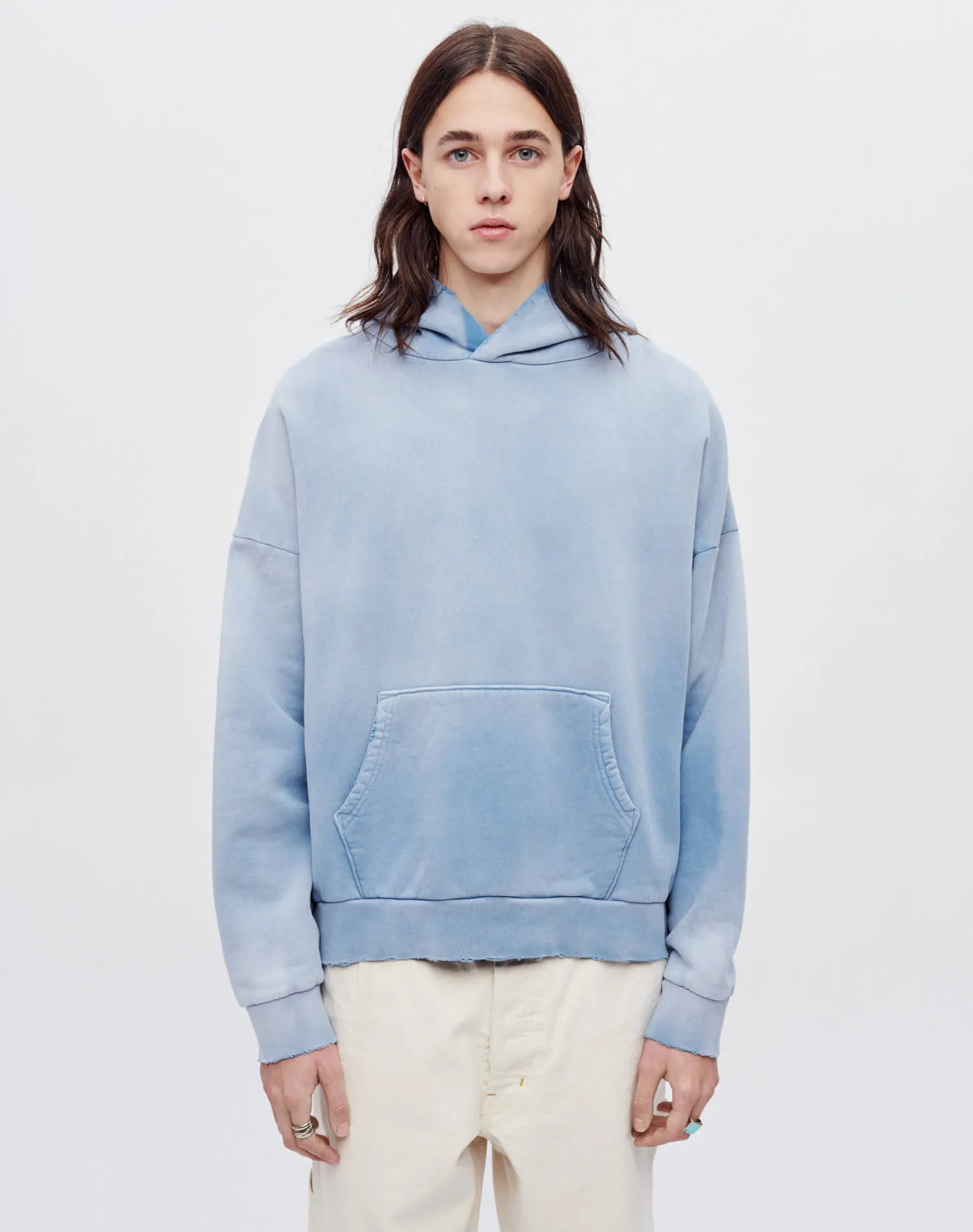Modern Hoody - Sun Faded Dusty Blue sold by Re/Done
