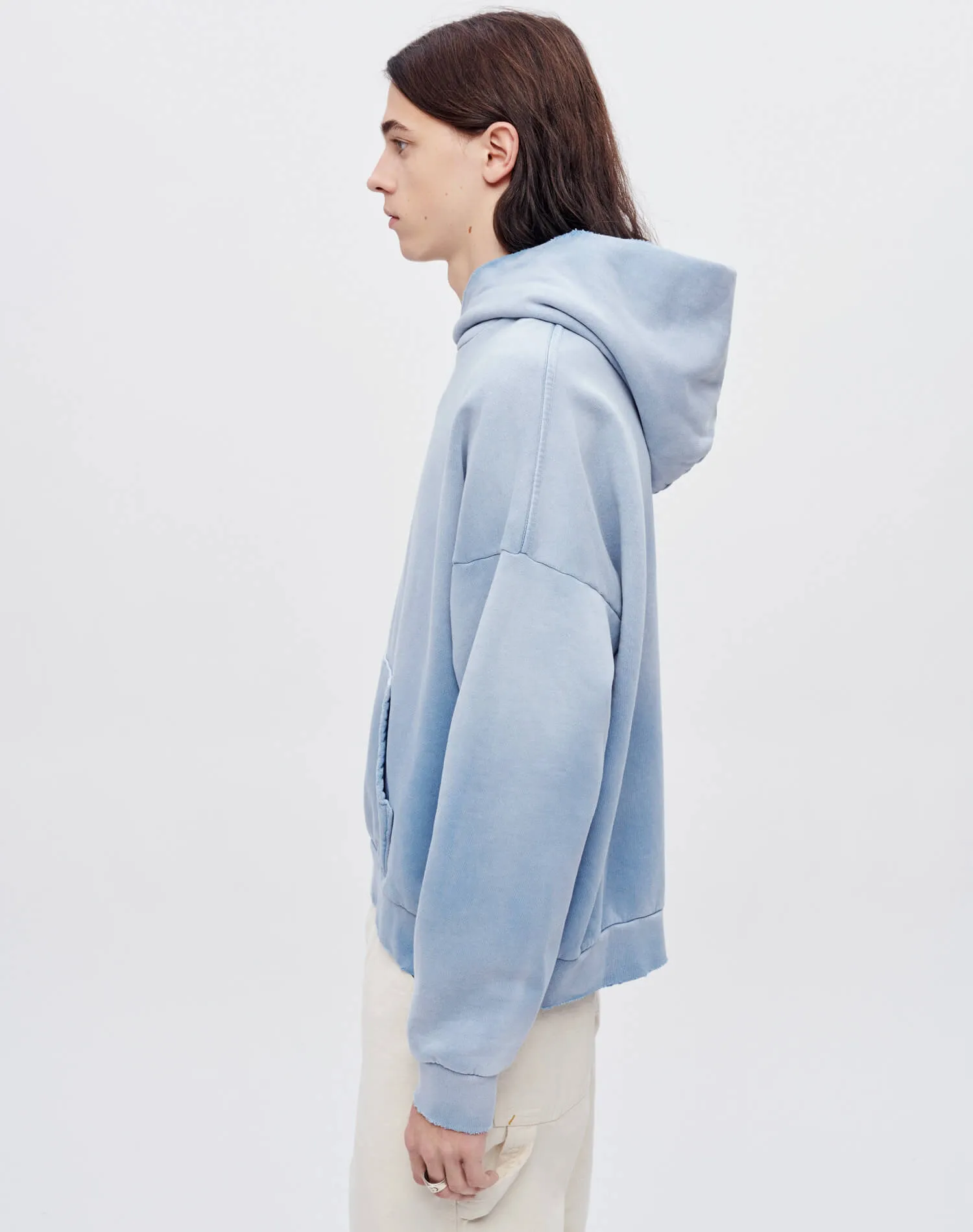 Modern Hoody - Sun Faded Dusty Blue sold by Re/Done product image thumbnail 5