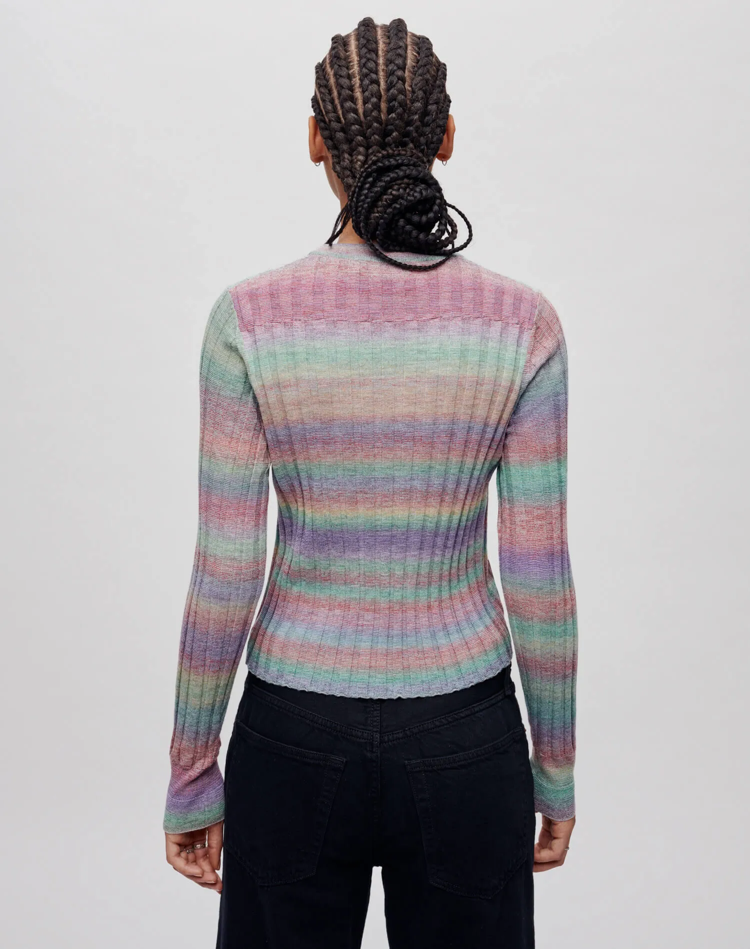 Poor Boy Rib Slim Pullover - Spirulina Combo sold by Re/Done product image thumbnail 4