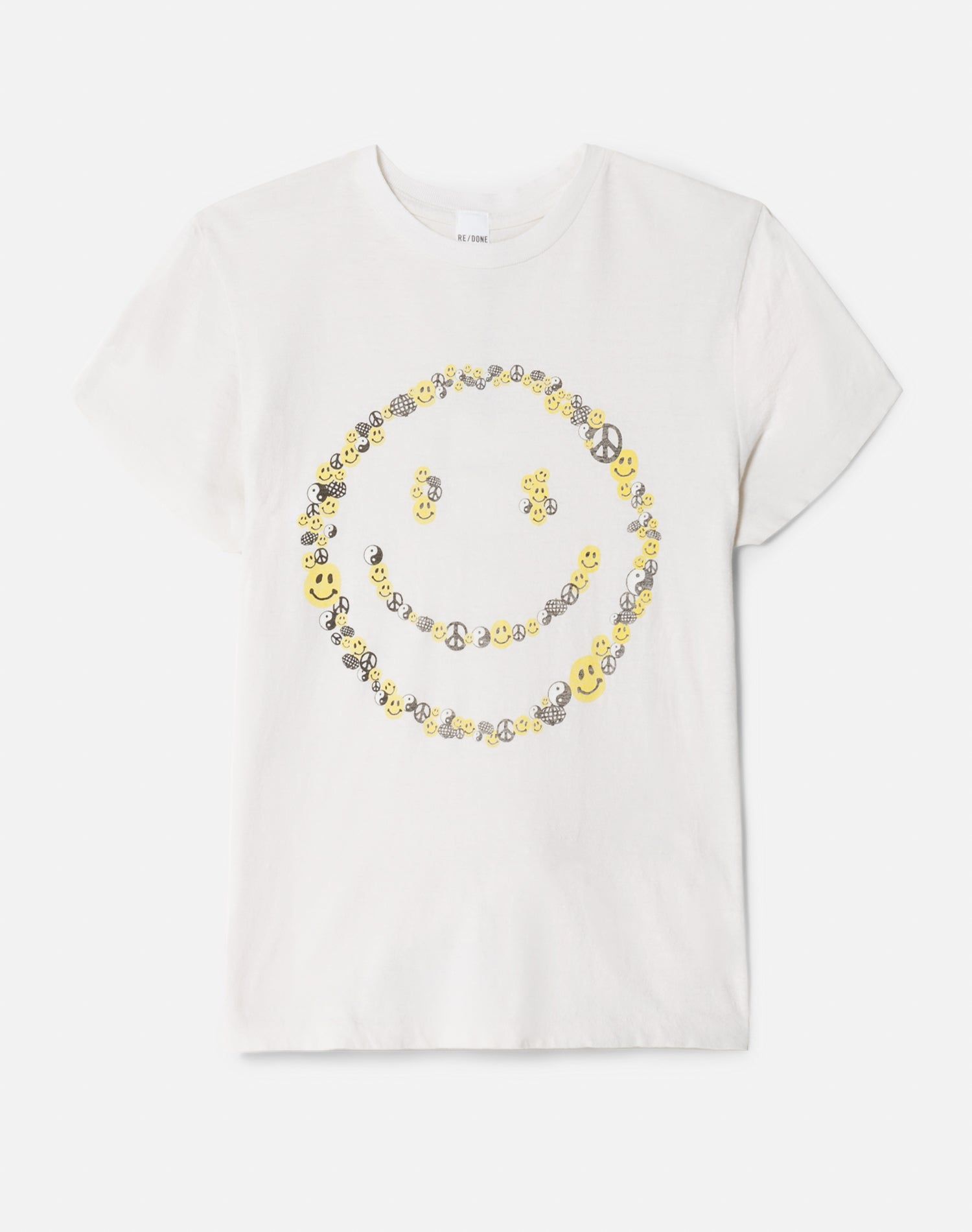 70s Loose "Smile" Tee - Vintage White sold by Re/Done