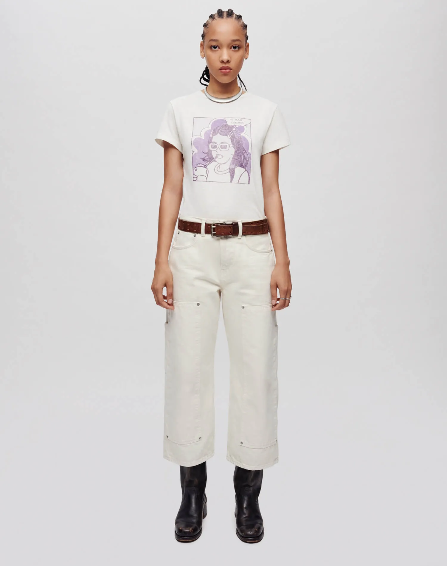Classic "In Your Dreams" Tee - Vintage White sold by Re/Done product image thumbnail 2