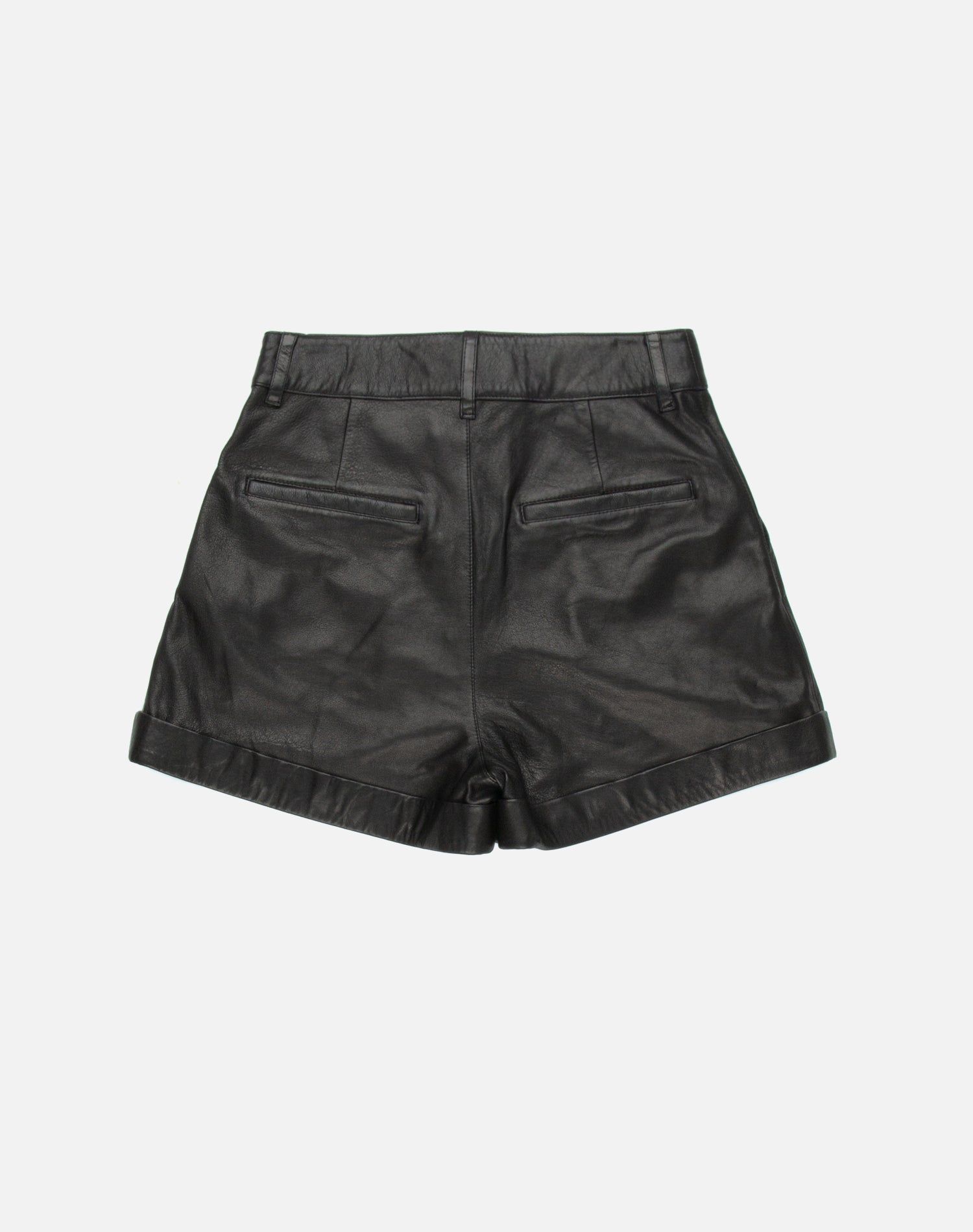 80s Leather Pleated Short - Black sold by Re/Done product image thumbnail 2