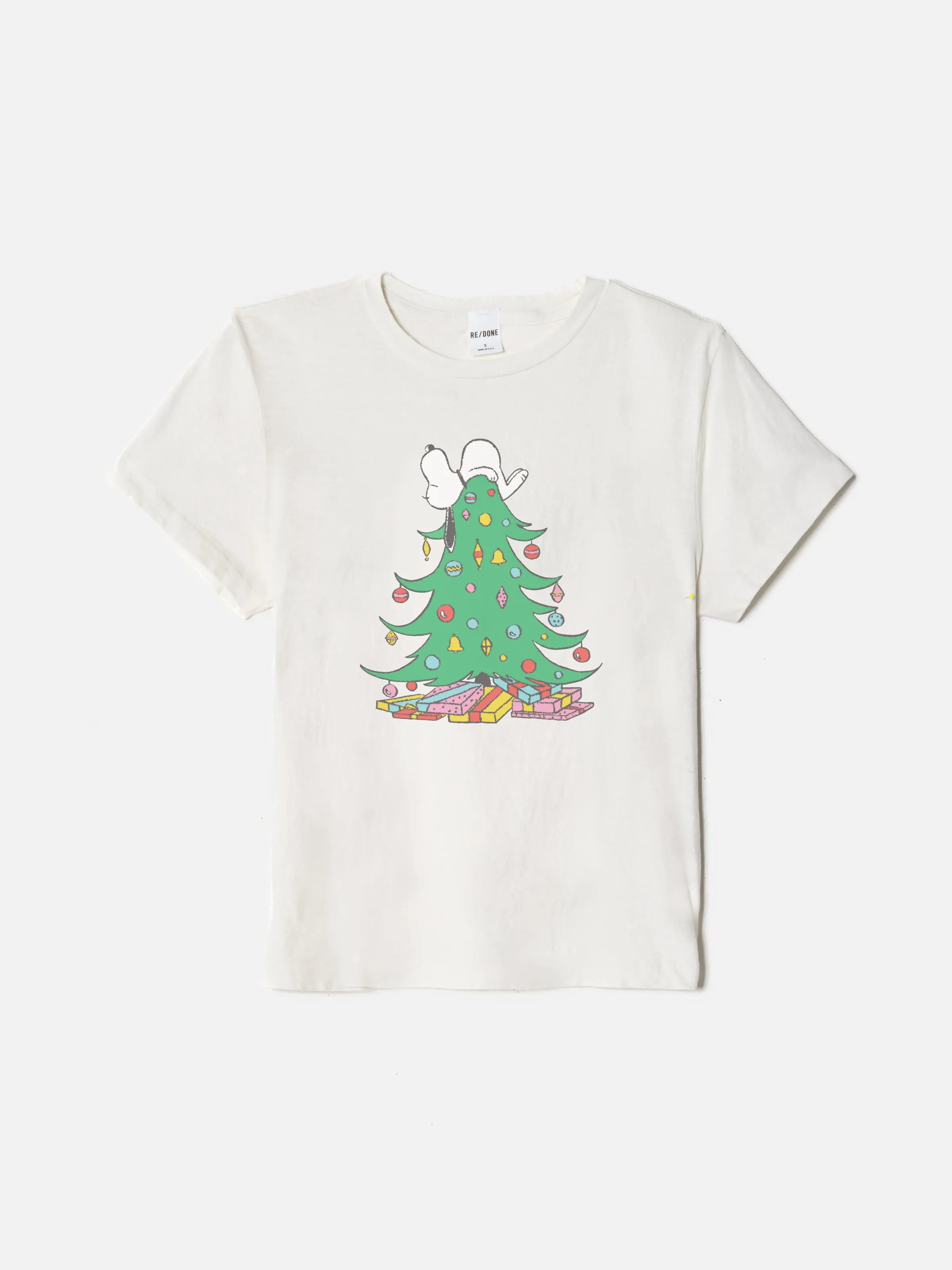 70s Loose "Snoopy Presents" Tee - Vintage White sold by Re/Done product image thumbnail 5