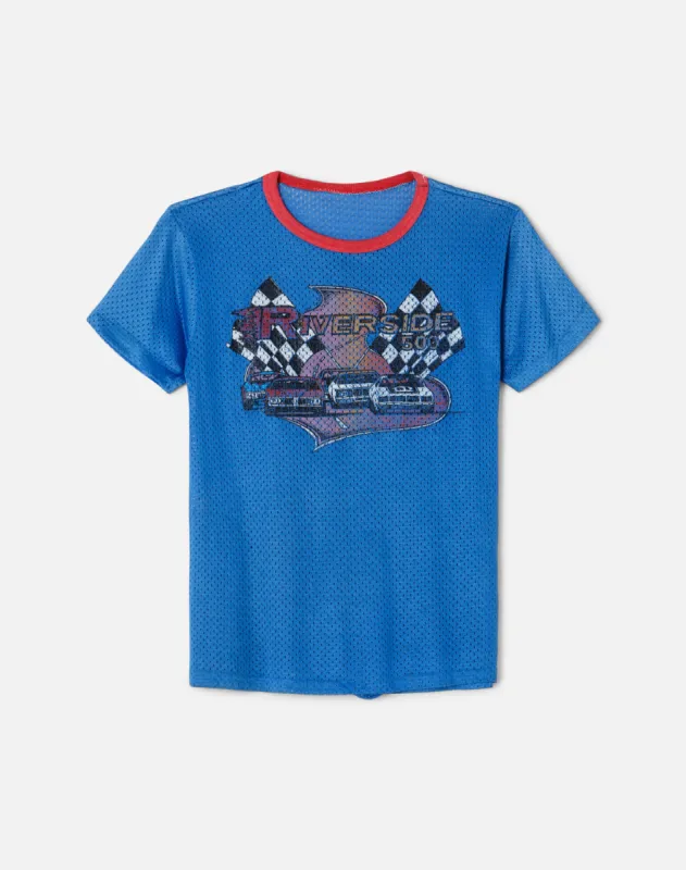 70s Drag Racing Mesh Top sold by Re/Done