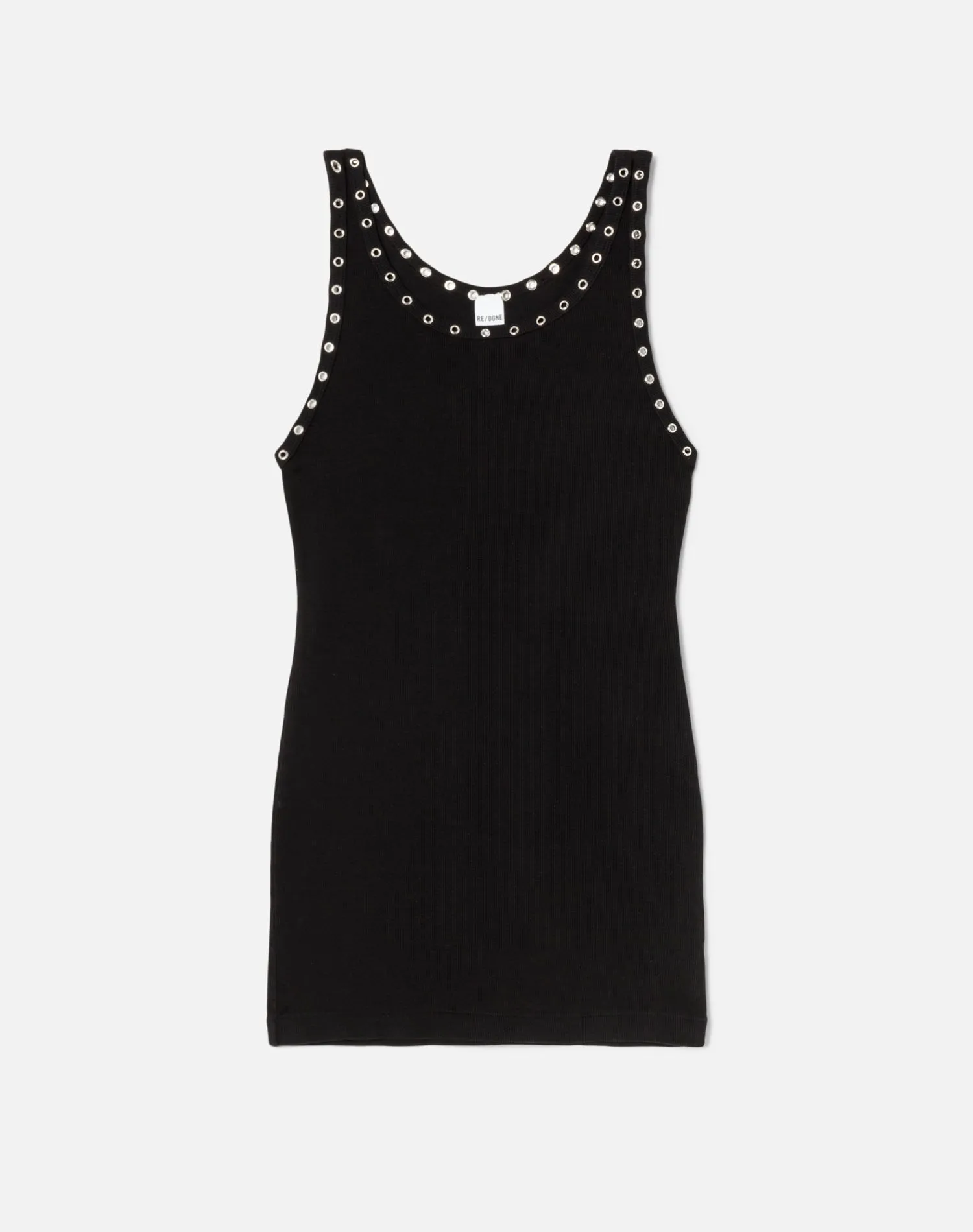 Eyelet Tank Dress - Black sold by Re/Done