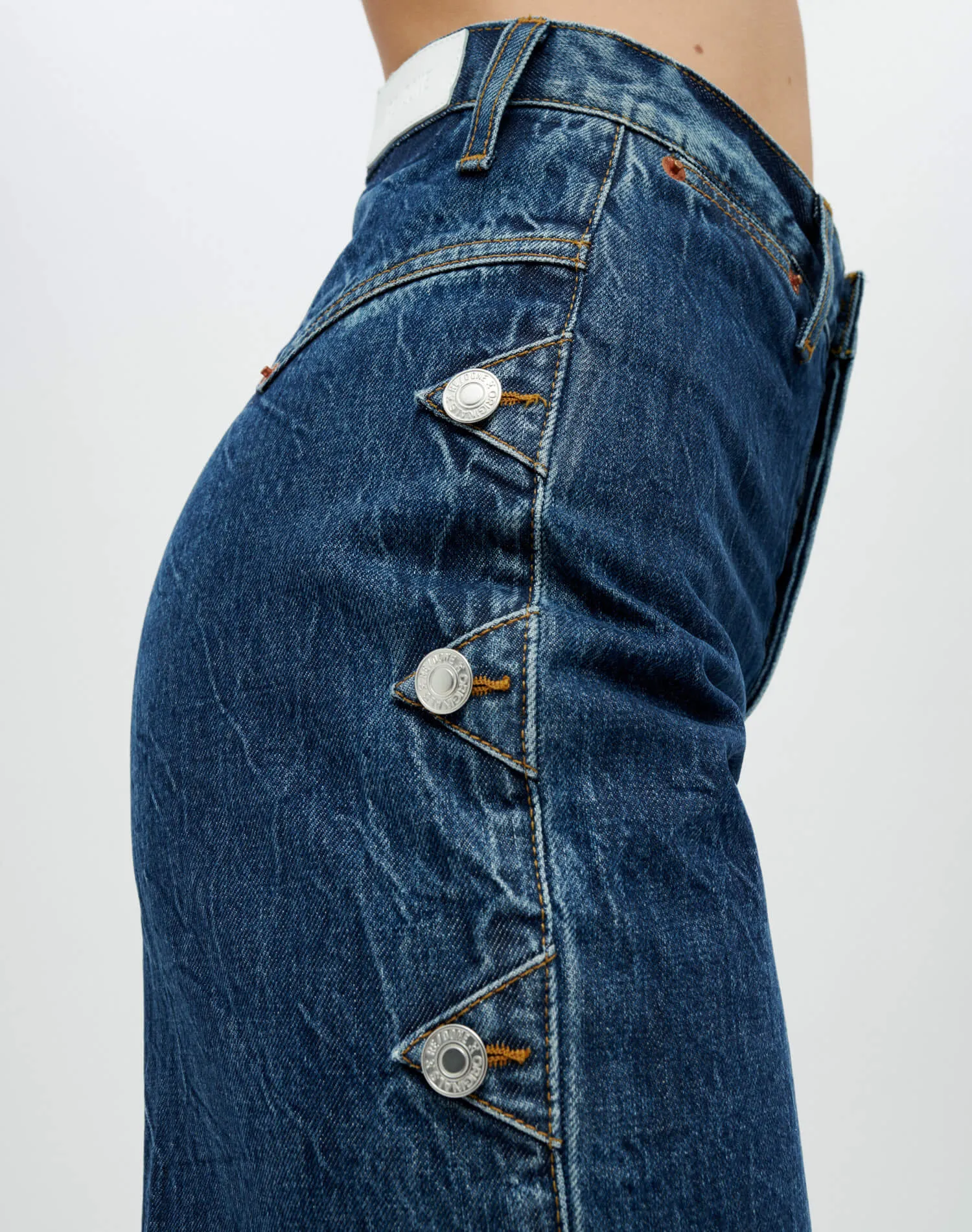 Western Loose Jean - Rustic Indigo sold by Re/Done product image thumbnail 3