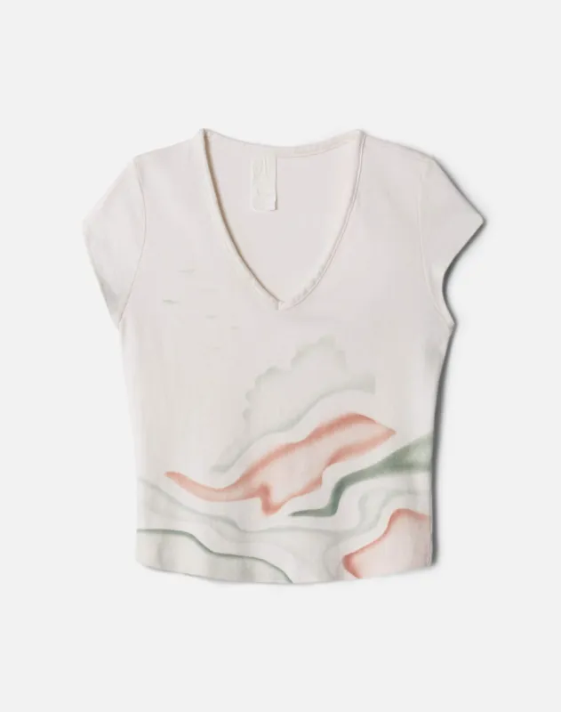 70s Airbrush Crop Top sold by Re/Done