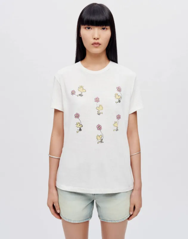 70s Loose "Woodstock" Tee - Vintage White sold by Re/Done
