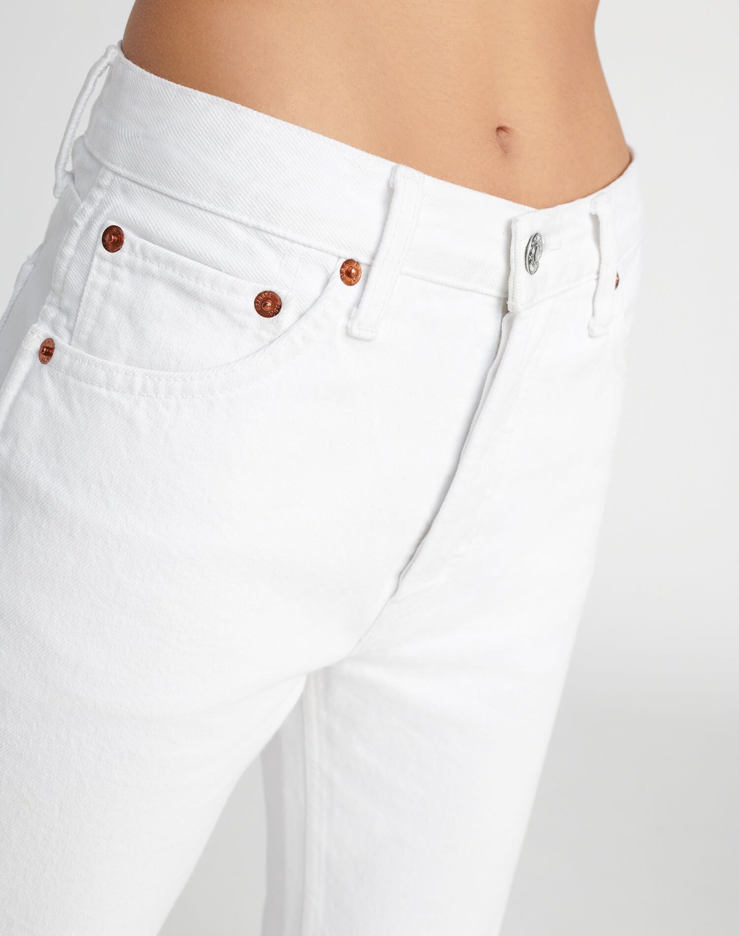 High Rise Loose - White sold by Re/Done product image thumbnail 7