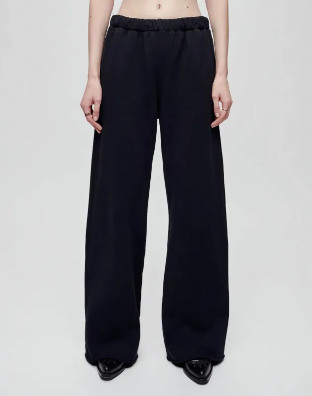 Hanes Wide Leg Sweatpant - Black made by Hanes