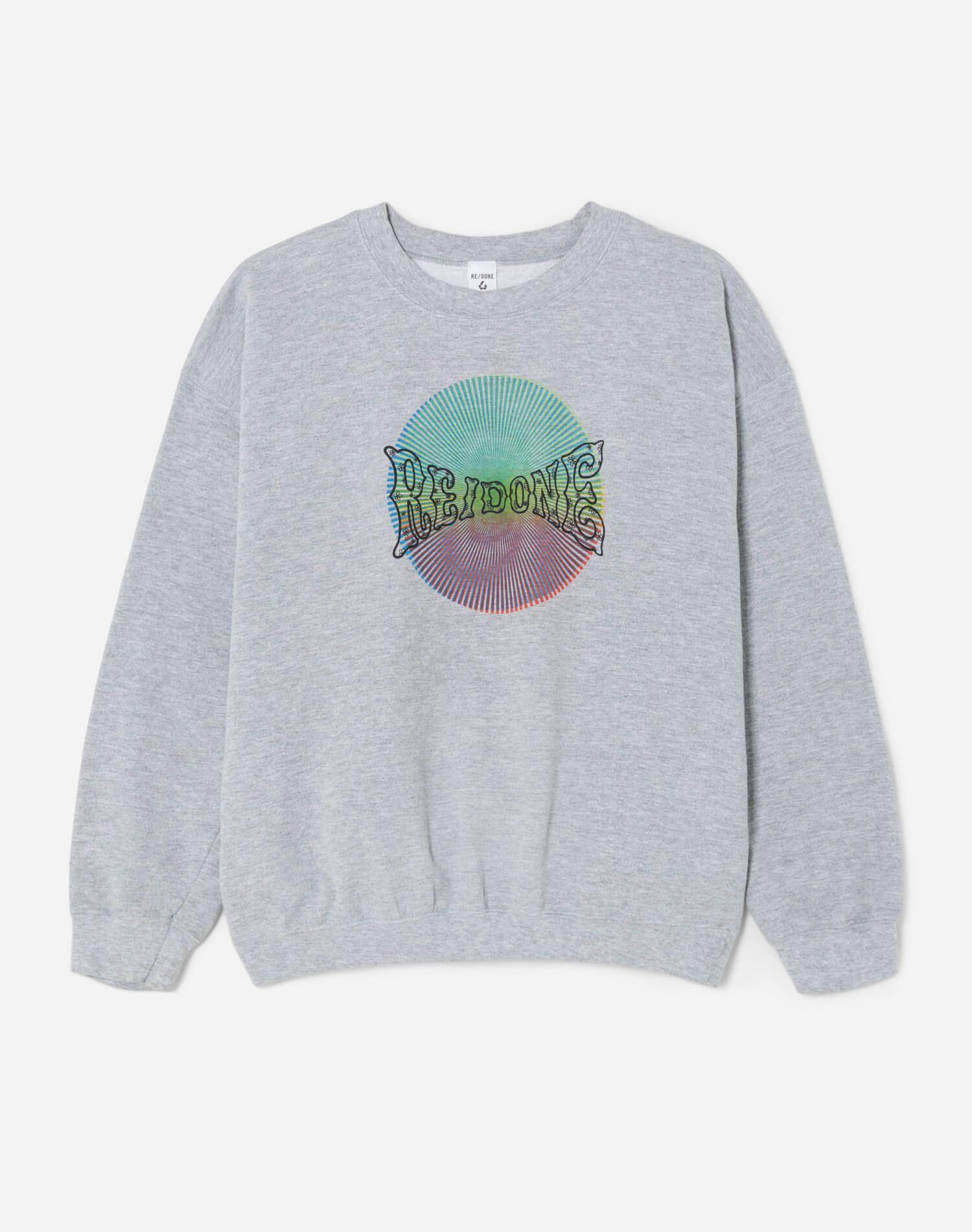 Upcycled "RE/DONE Spiral" Sweatshirt - Grey sold by Re/Done