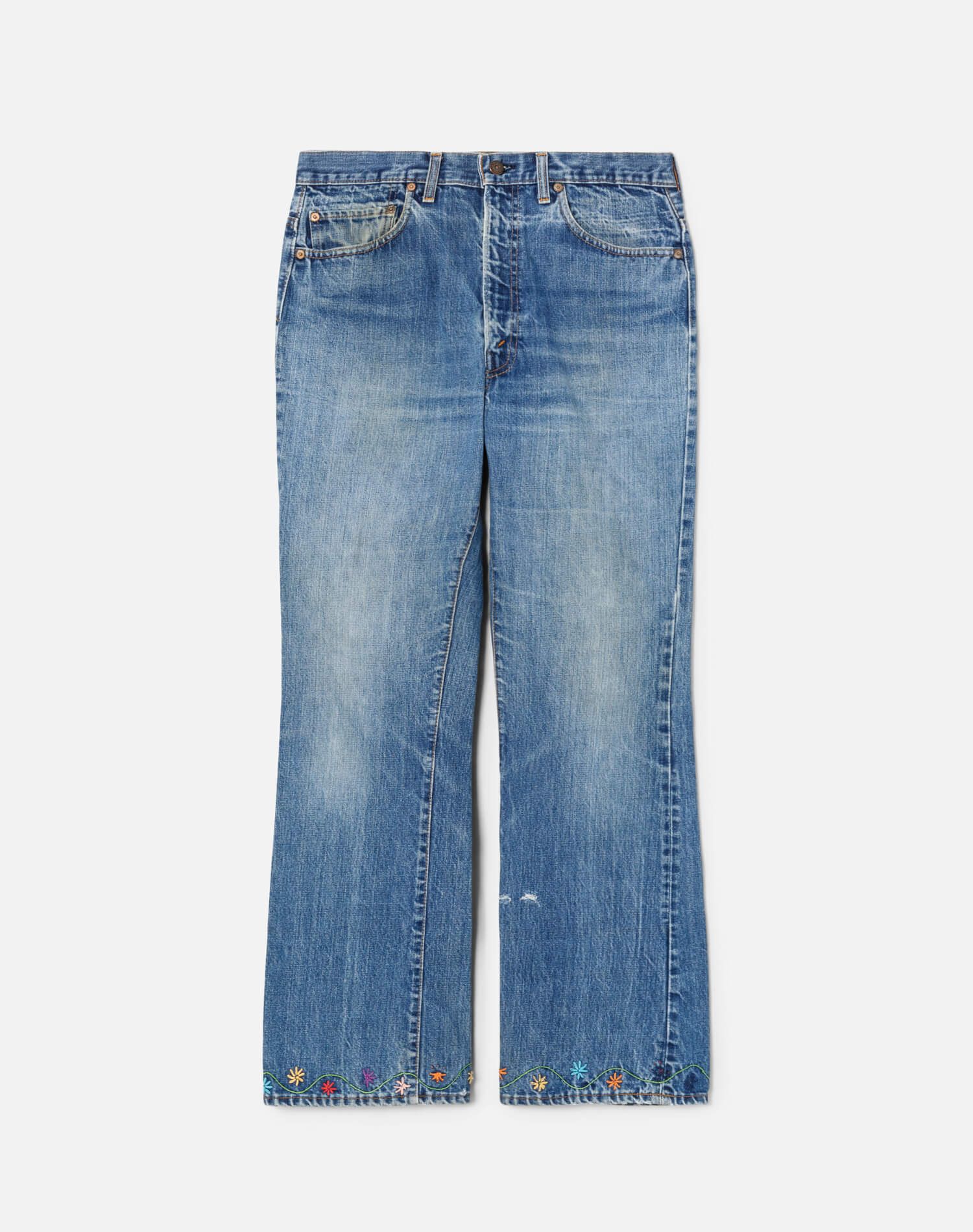 70s Levi's 517 with Embroidery Size 30 sold by Re/Done