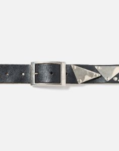 70s Metal and Leather Belt sold by Re/Done
