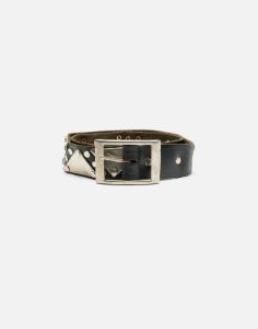 70s Metal and Leather Belt sold by Re/Done