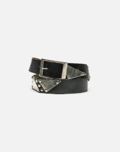 70s Metal and Leather Belt sold by Re/Done