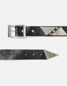 70s Metal and Leather Belt sold by Re/Done