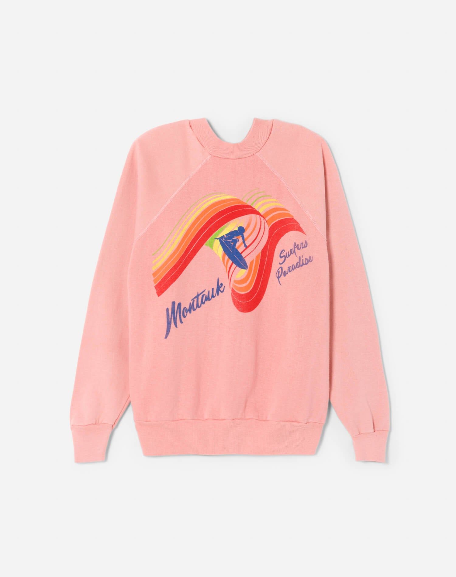Upcycled "Montauk" Sweatshirt - Light Pink sold by Re/Done