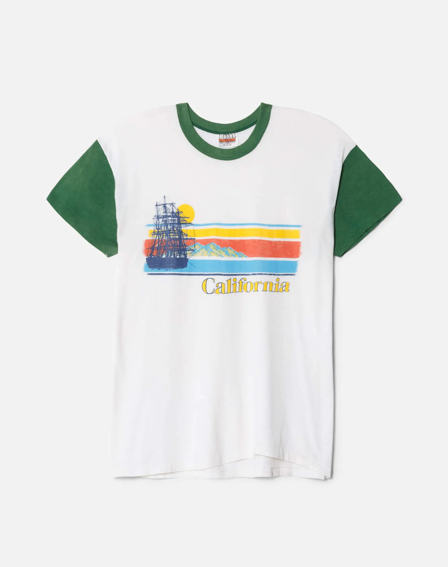 80s Hanes California Two Tone Tee sold by Re/Done