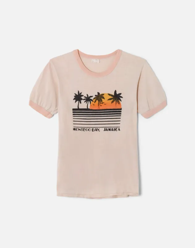 70s Montego Bay Ringer Tee sold by Re/Done