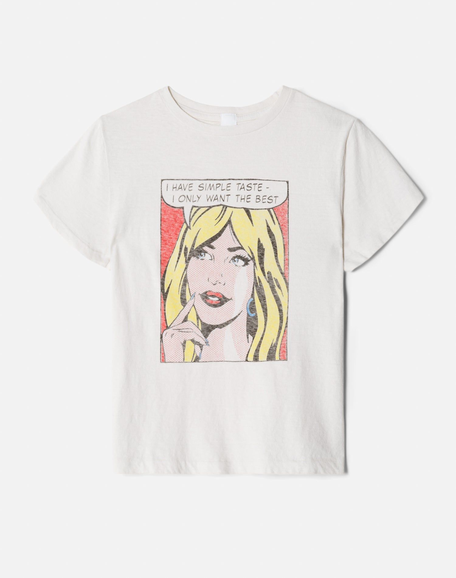 Classic "Simple Taste" Tee - Vintage White sold by Re/Done