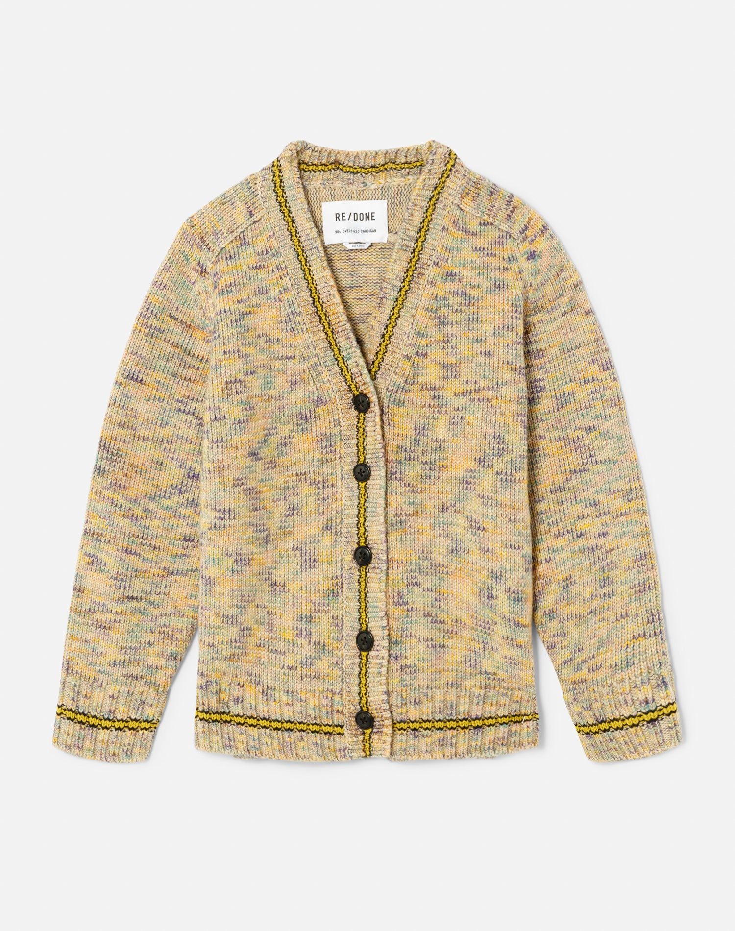 90s Oversized Cardigan - Rainbow Multi sold by Re/Done