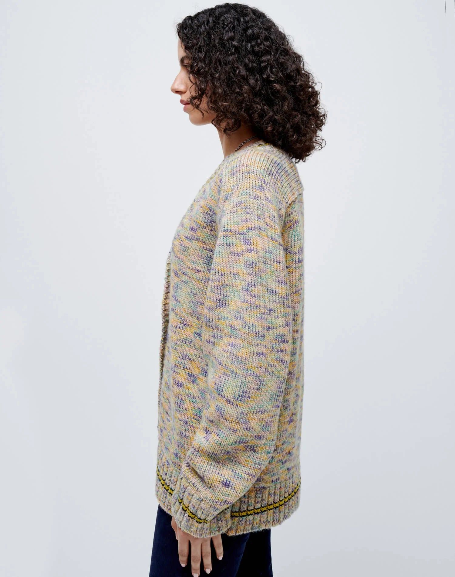 90s Oversized Cardigan - Rainbow Multi sold by Re/Done product image thumbnail 5