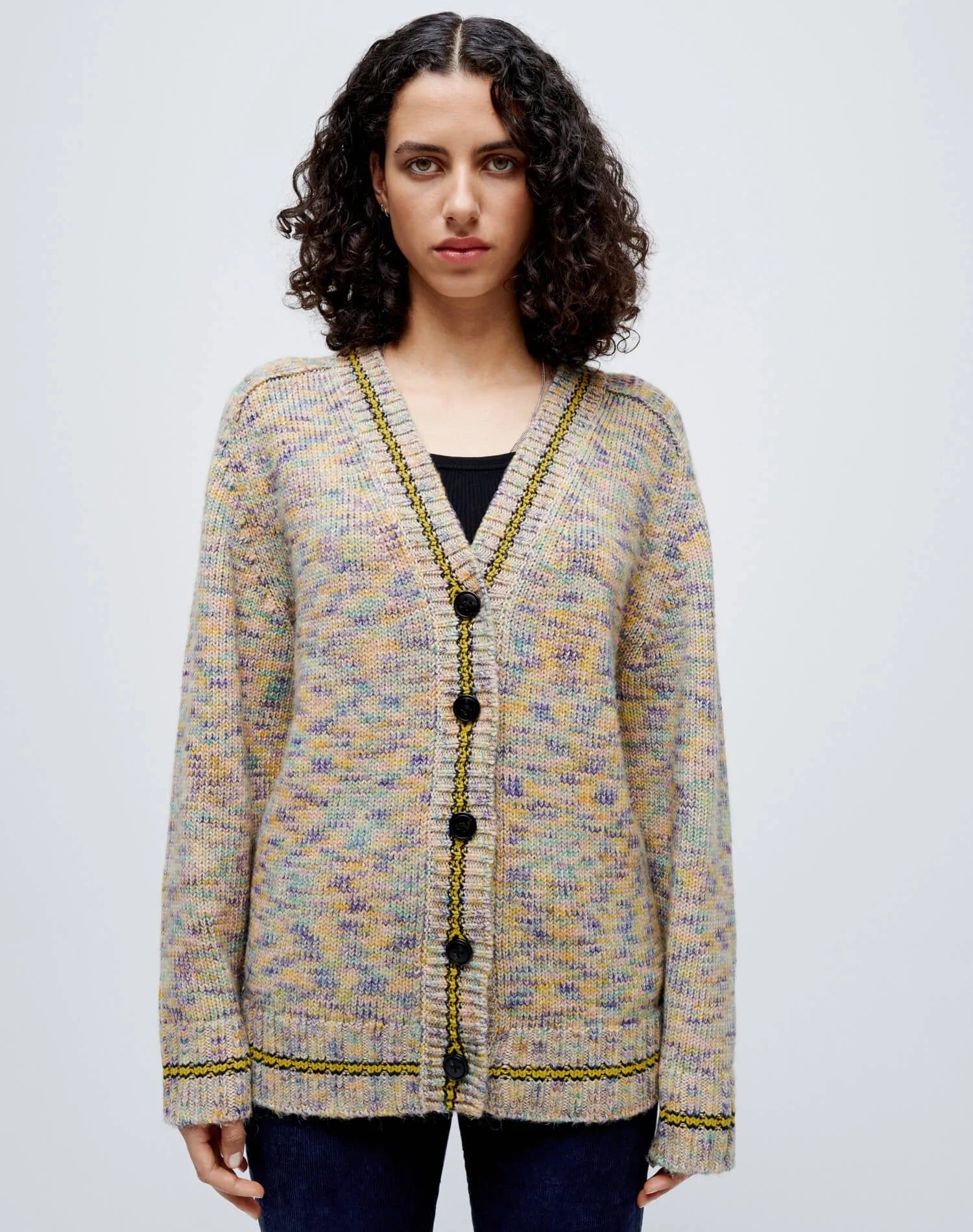 90s Oversized Cardigan - Rainbow Multi sold by Re/Done product image thumbnail 4