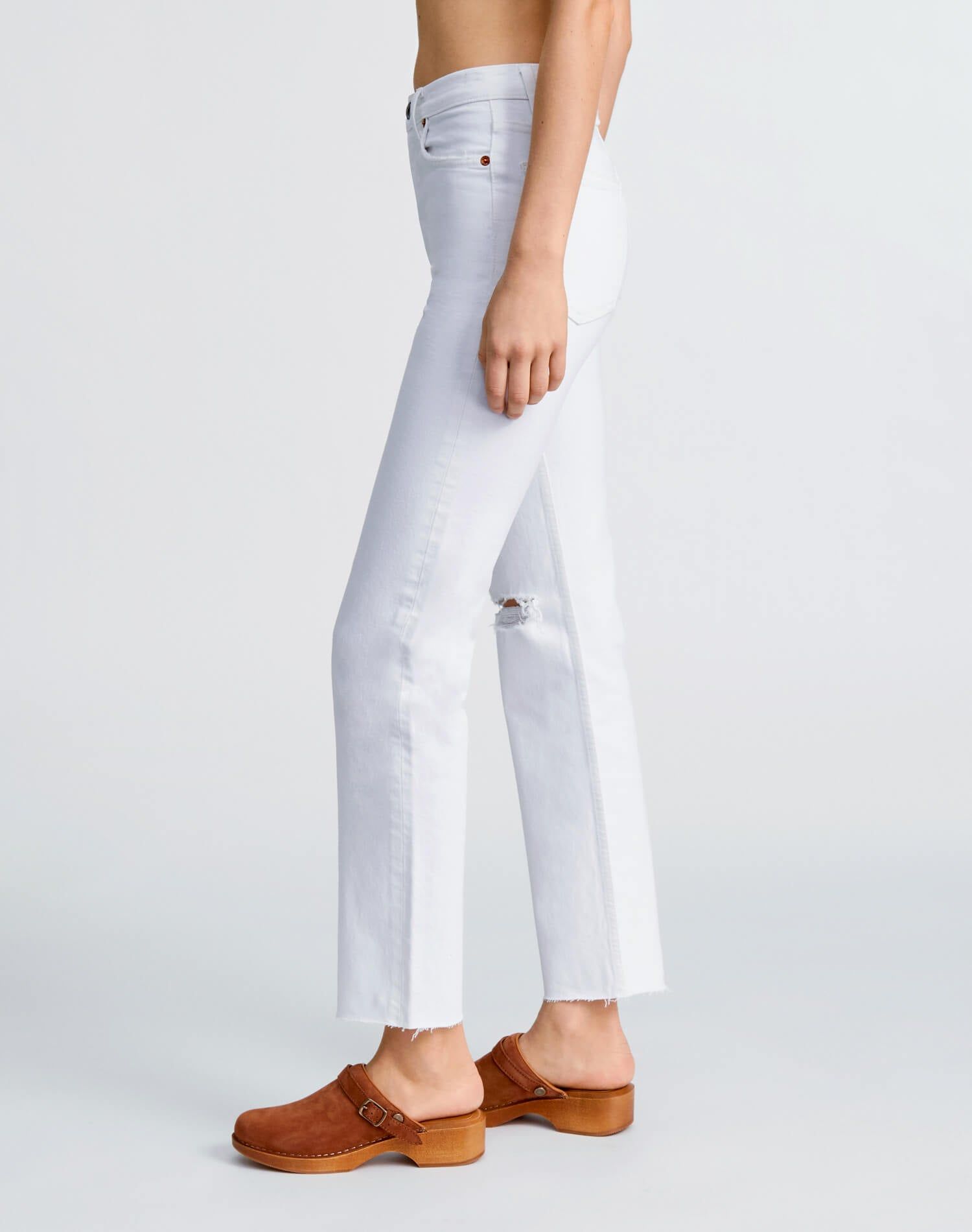 Comfort Stretch High Rise Stove Pipe - Worn White sold by Re/Done product image thumbnail 5