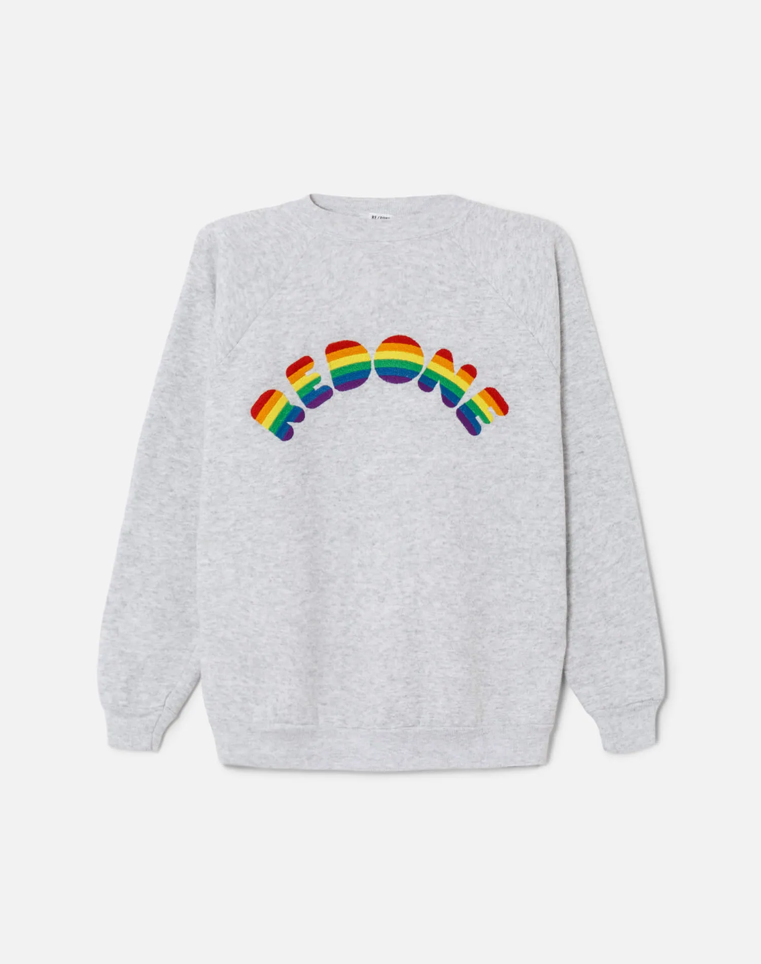 Upcycled "RE/DONE Arc" Sweatshirt - Heather Grey sold by Re/Done