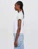 Hanes Raglan Baseball Tee - White Mix sold by Re/Done