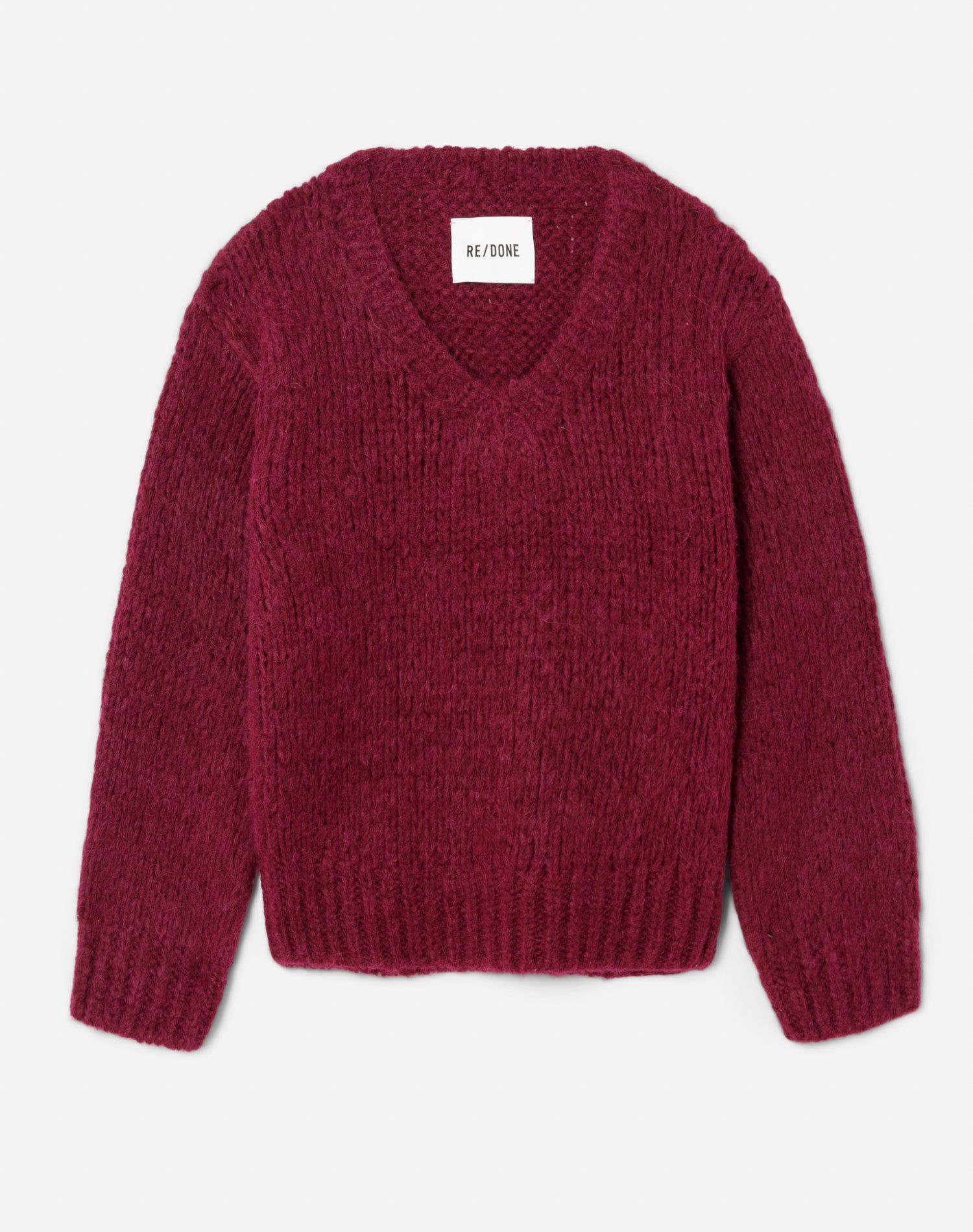 50s V Neck Pullover - Plum sold by Re/Done