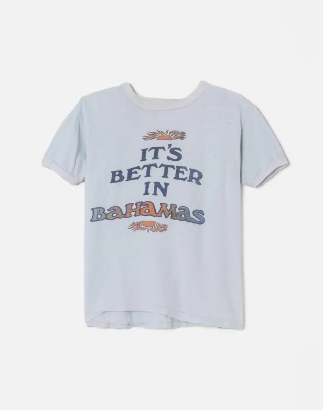 70s Better In The Bahamas Tubular Tee sold by Re/Done