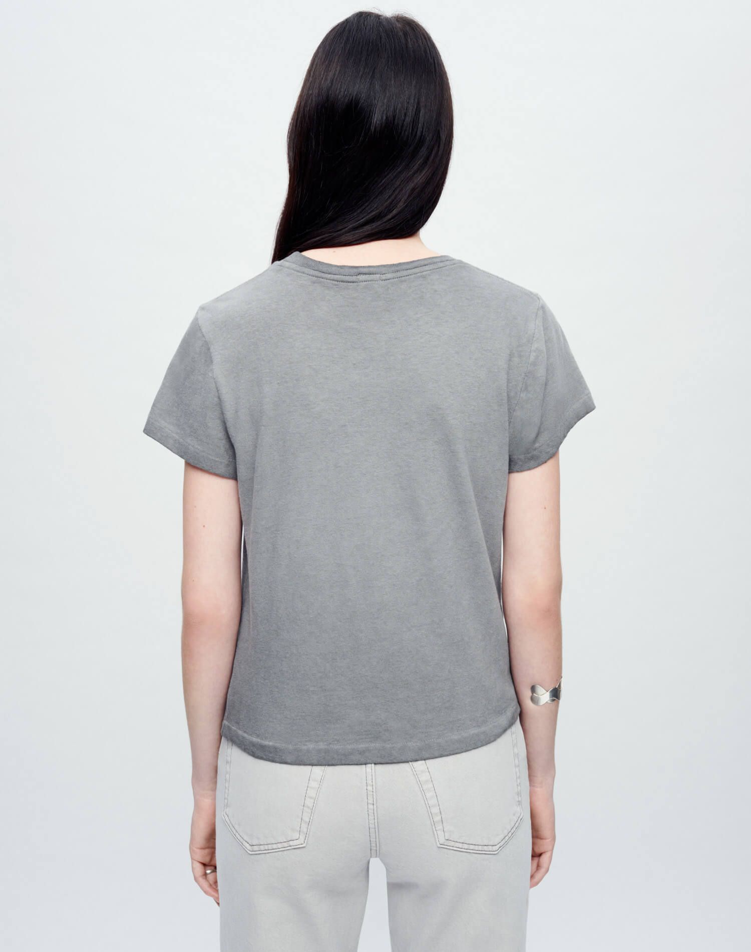 Classic Tee "Lucky You" - Grey Haze sold by Re/Done product image thumbnail 3