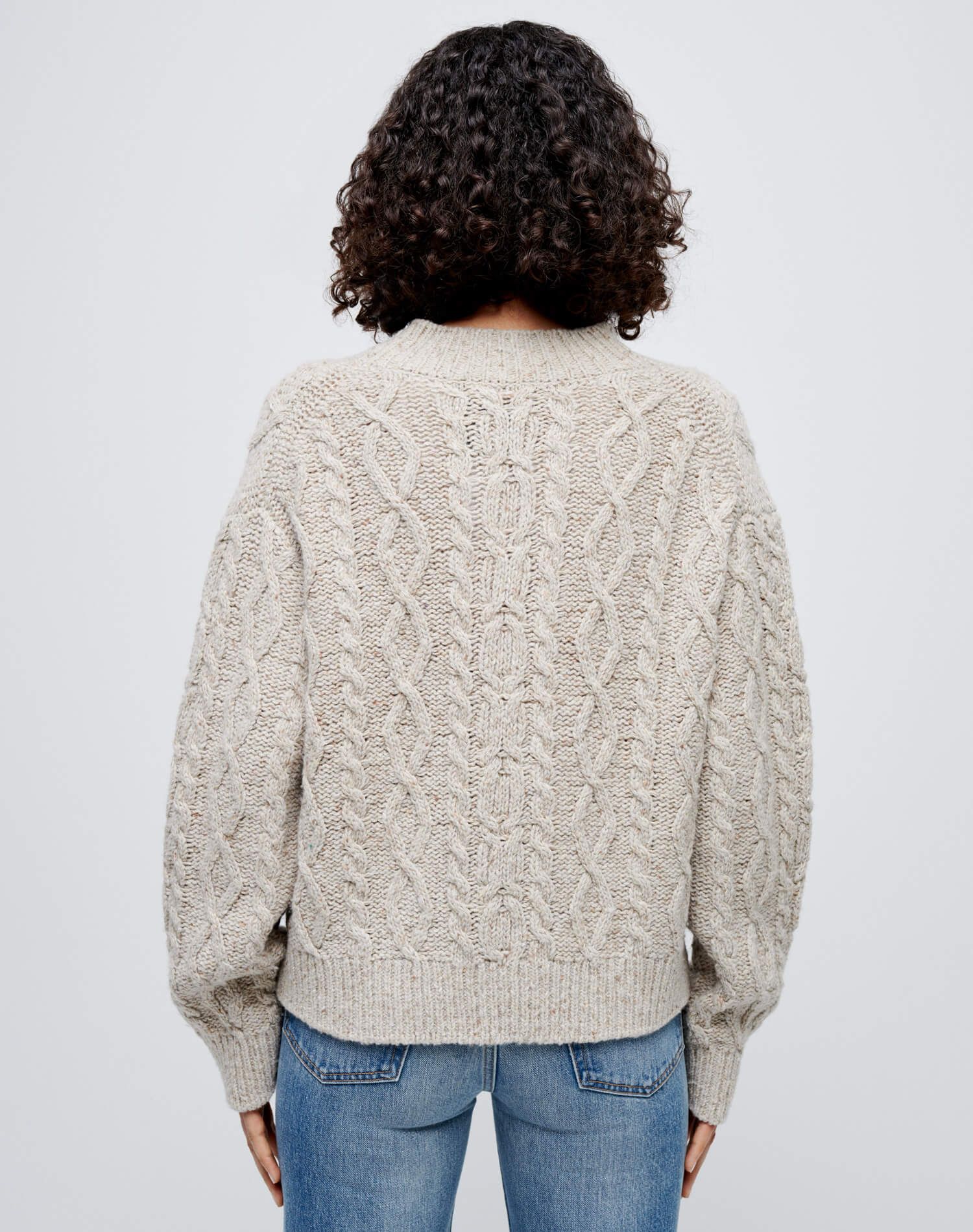 80s Crewneck Cardigan - Vintage Ivory sold by Re/Done product image thumbnail 7
