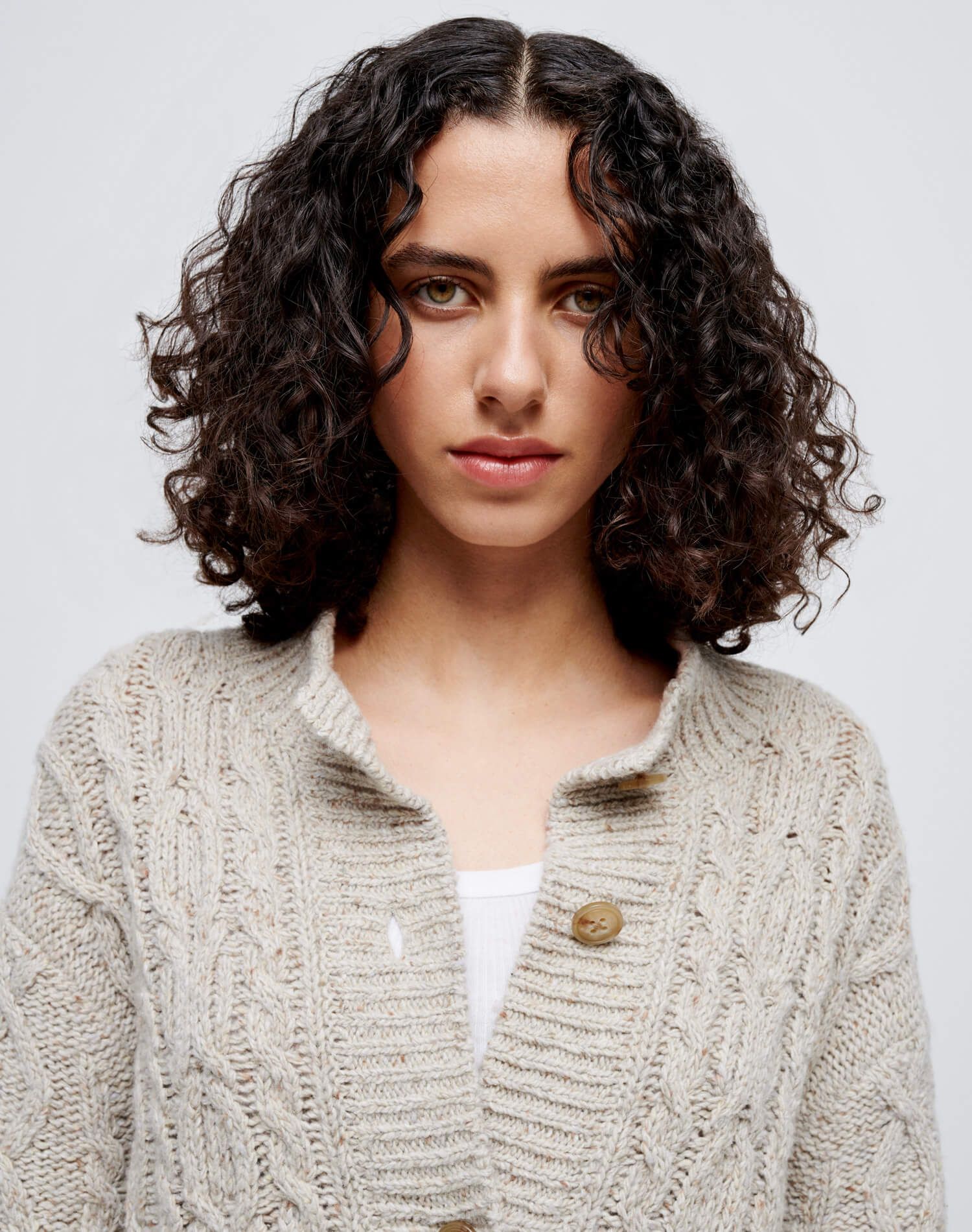 80s Crewneck Cardigan - Vintage Ivory sold by Re/Done product image thumbnail 5