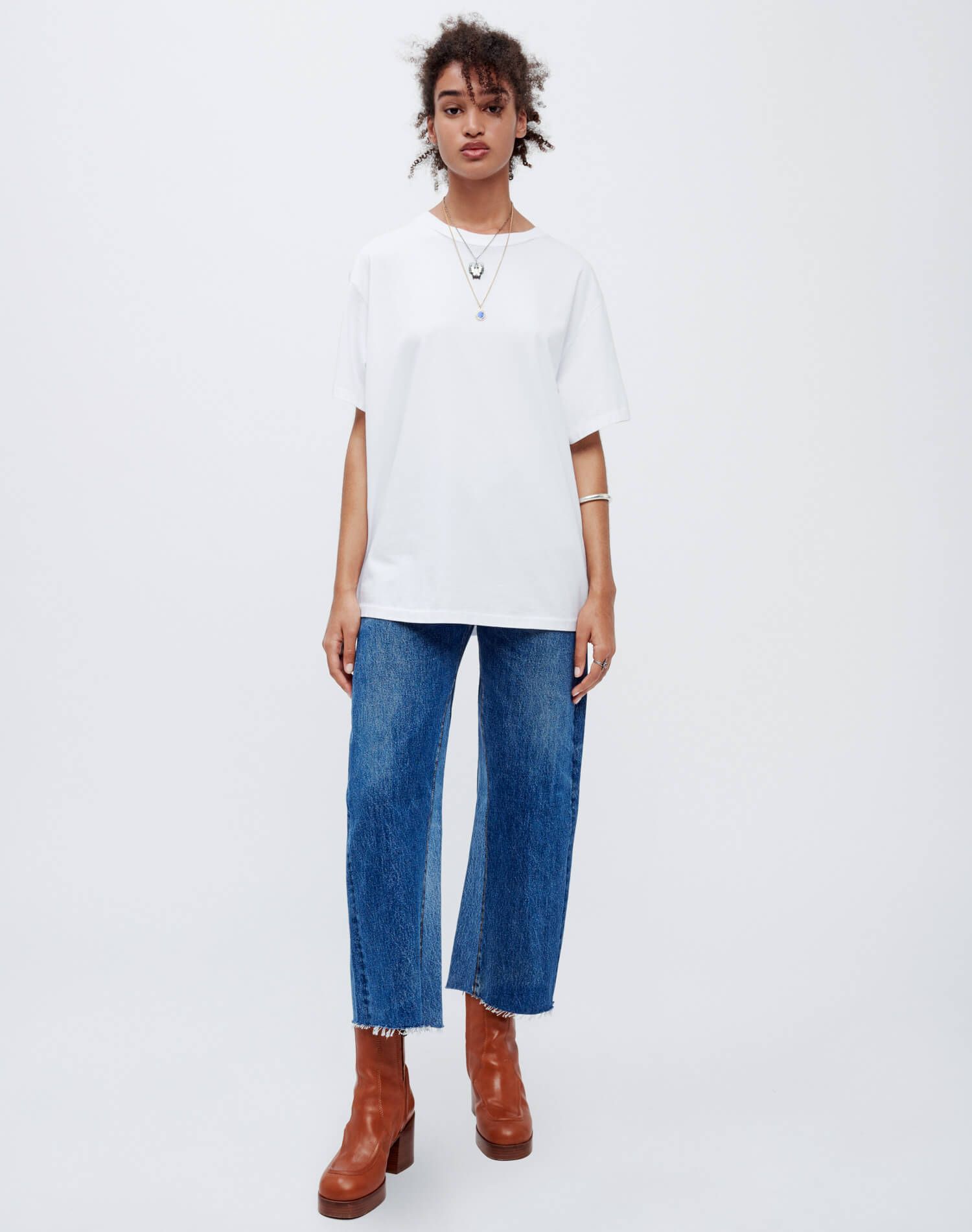 90s Easy Tee - Optic White sold by Re/Done product image thumbnail 2